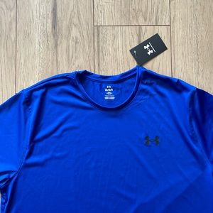 NWT Under Armour Royal Blue Polyester T-Shirt Men's Large